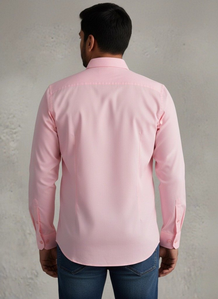 Men's Light Pink Full Sleeve Formal & Casual Shirt view 2